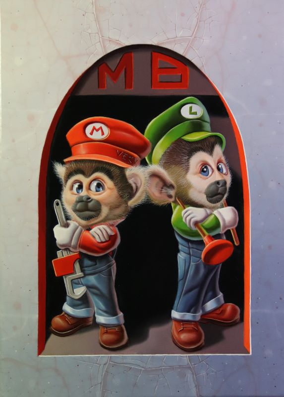 « Mario et Luigi » 22x16cm 1f